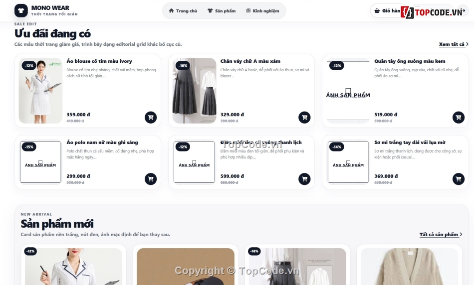 bán quần áo,Website bán quần áo,Web bán áo quần